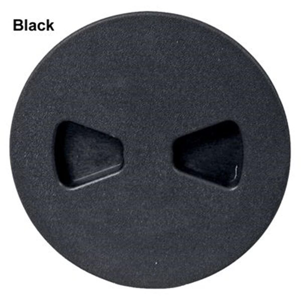 T-H Marine Supplies Sure-Seal Deck Plates - Screw Out - Polar White - Cut out - 6.25 in. 51043400 - main